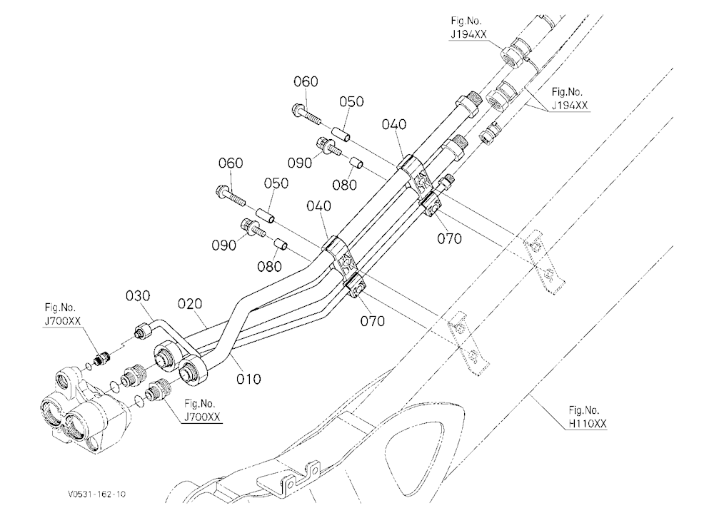 Oil Piping (Arm Left) [High Flow]