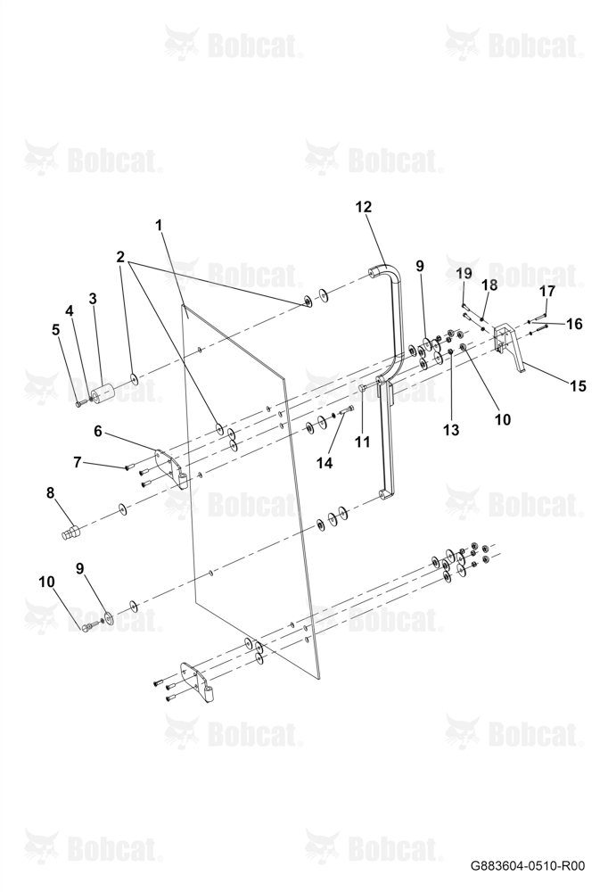 Cabin Right Rear Side Door Frame Assembly
