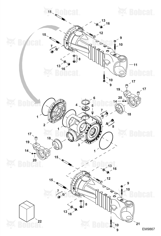 Housing - Rear Axle (Assy #6934450)