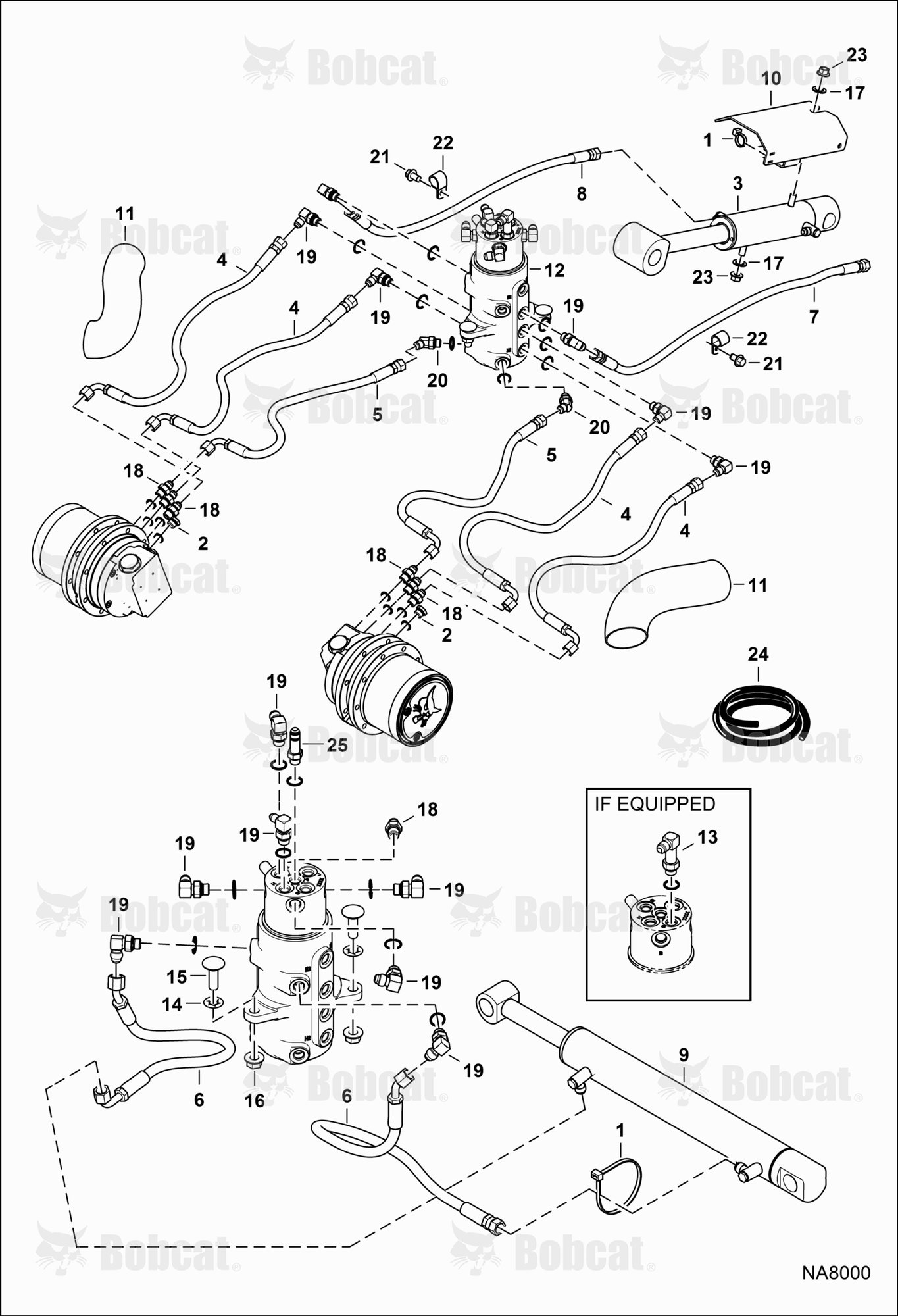 Hydraulic Circuitry (Lower)  AB4711898 & Above