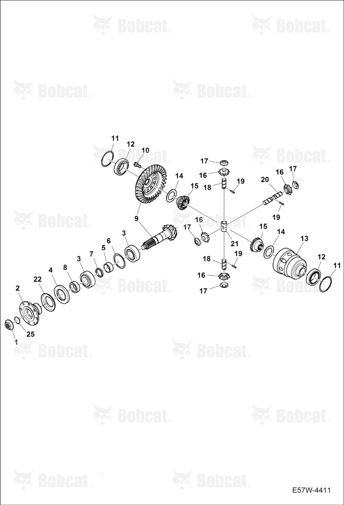 Differential (Front Axle) B3WU11179 & Above
