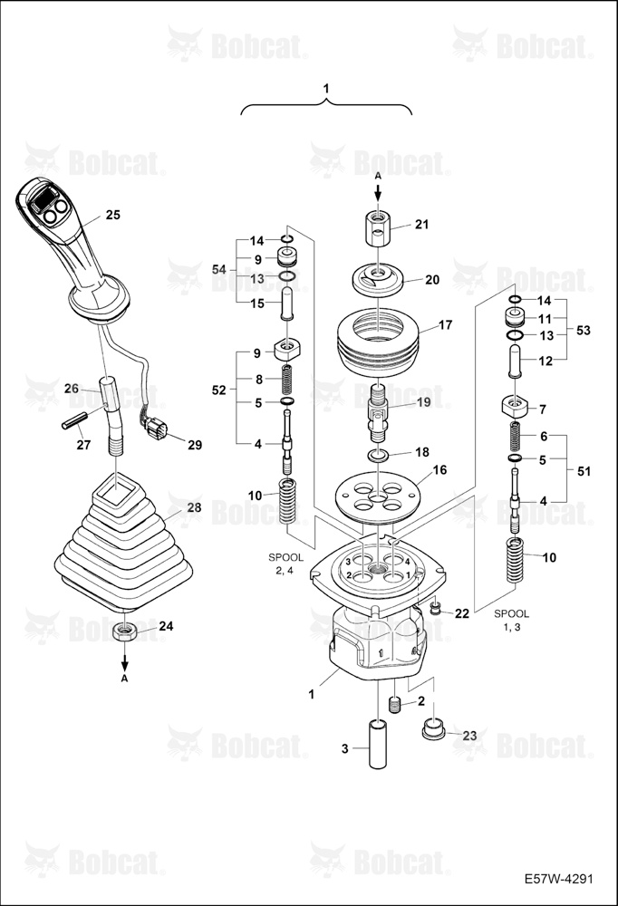Joystick Valves (RH) (LH) B3WU11228 & Above
