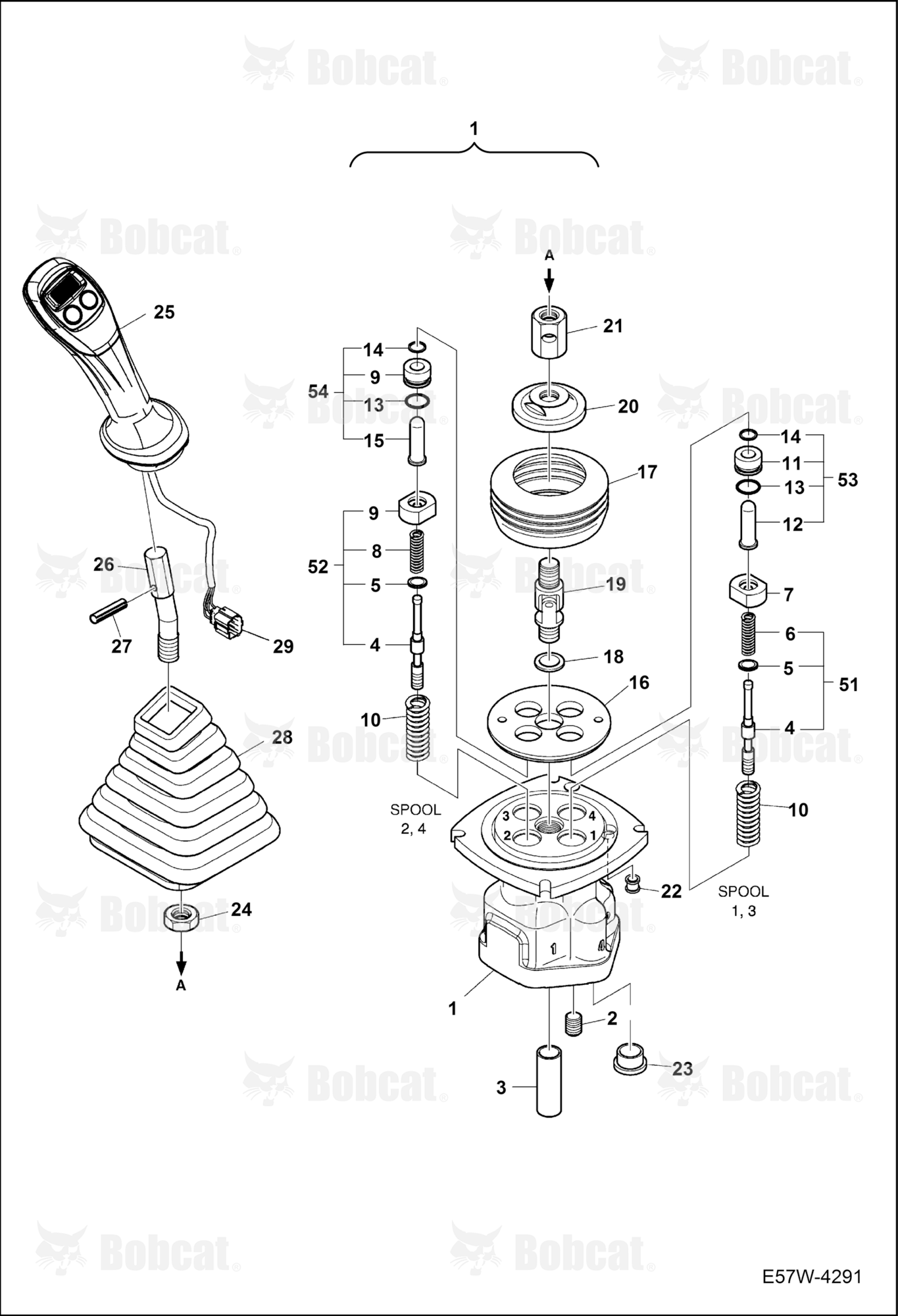 Joystick Valves (RH) (LH)  B3WU11228 & Above