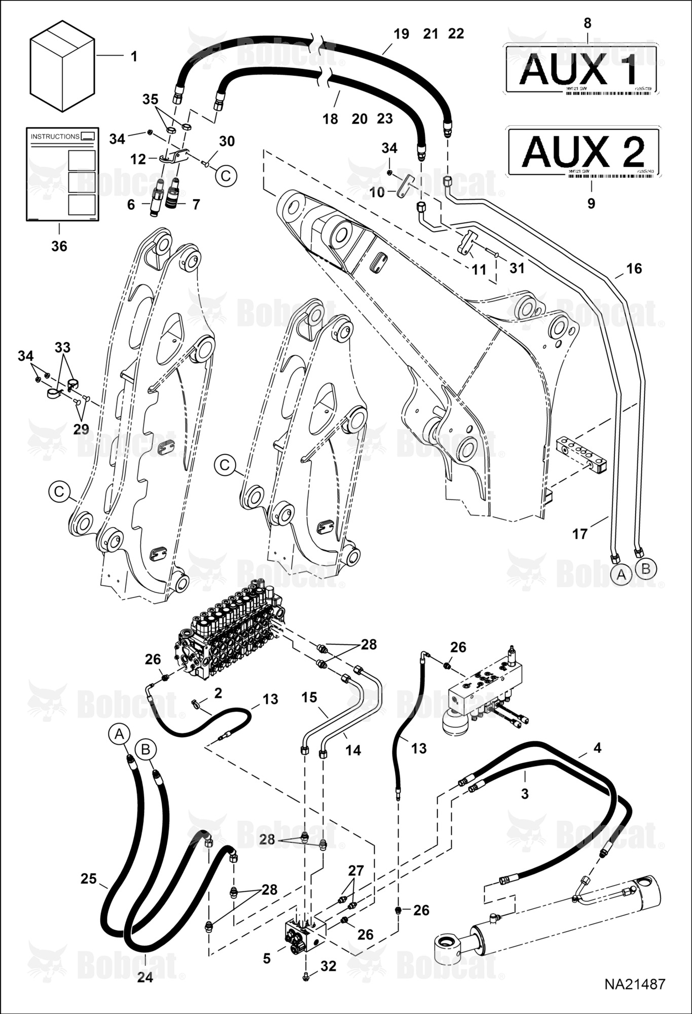 Hydraulic Auxiliary Kit (Second Auxilary)