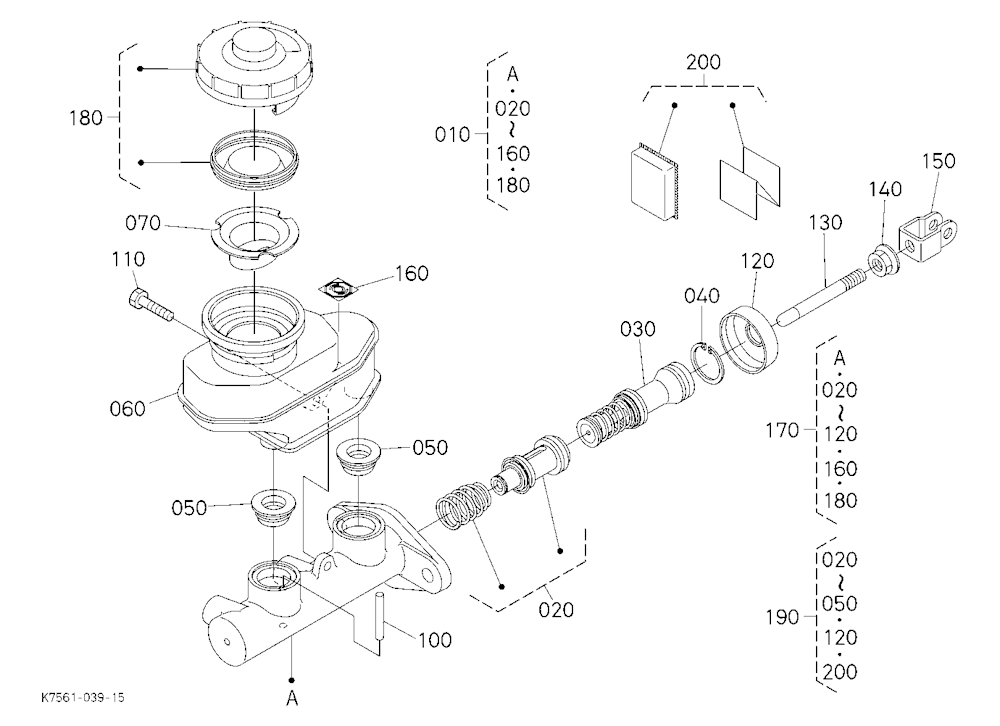 Brake Master Cylinder [Component Parts]