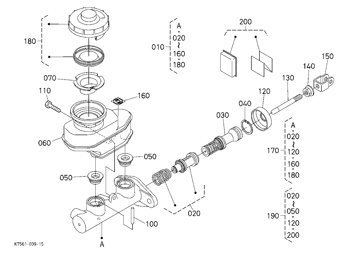 Brake Master Cylinder [Component Parts]