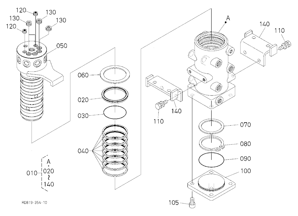 Rotary Joint [Component Parts] [Except Angle Blade