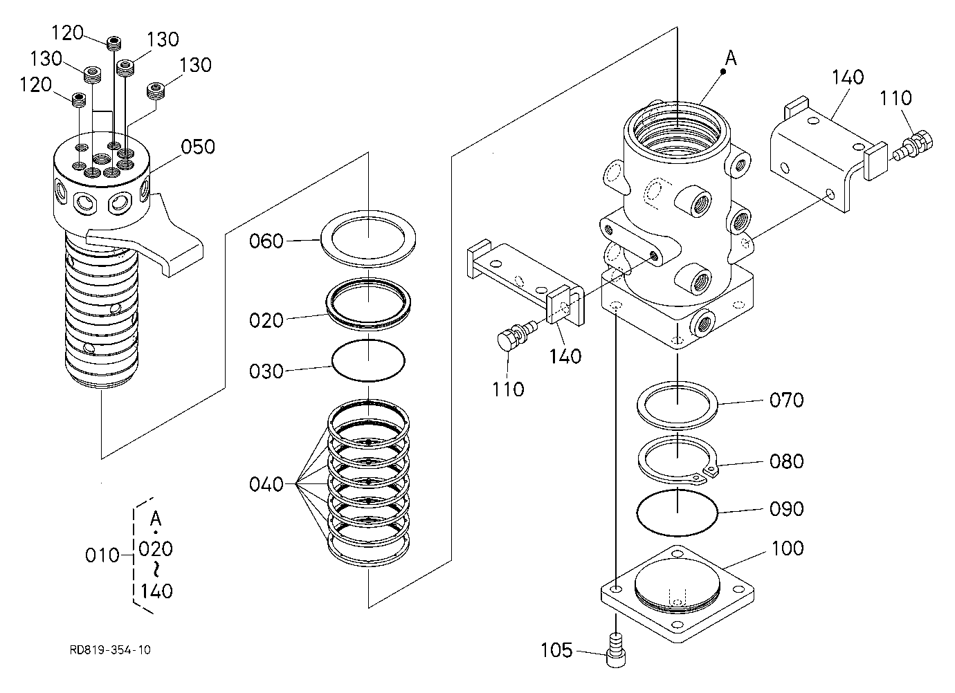 Rotary Joint [Component Parts] [Except Angle Blade