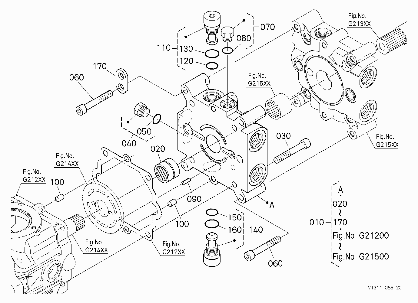 HST PUMP 5 (PORT BLOCK COVER) [COMPONENT PARTS]