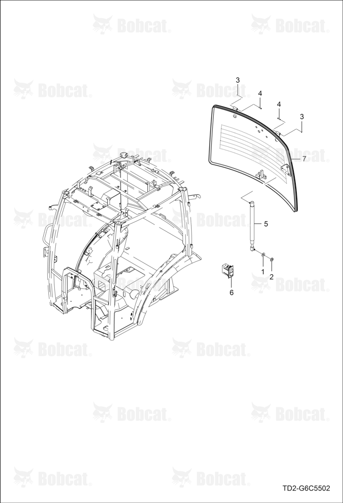 Rear Glass Group (Cab)
