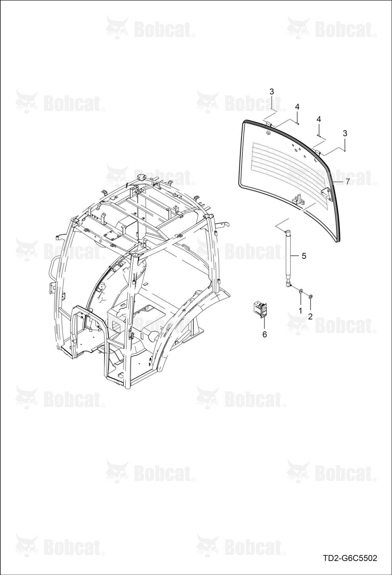 Rear Glass Group (Cab)