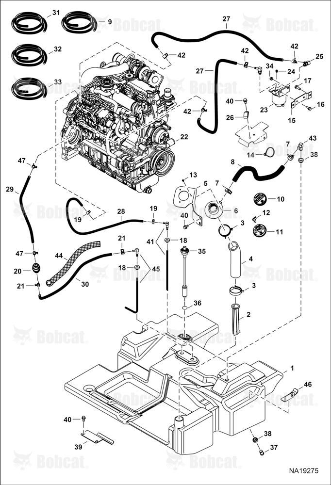Engine & Attaching Parts (Fuel System) (Fuel Return Update)