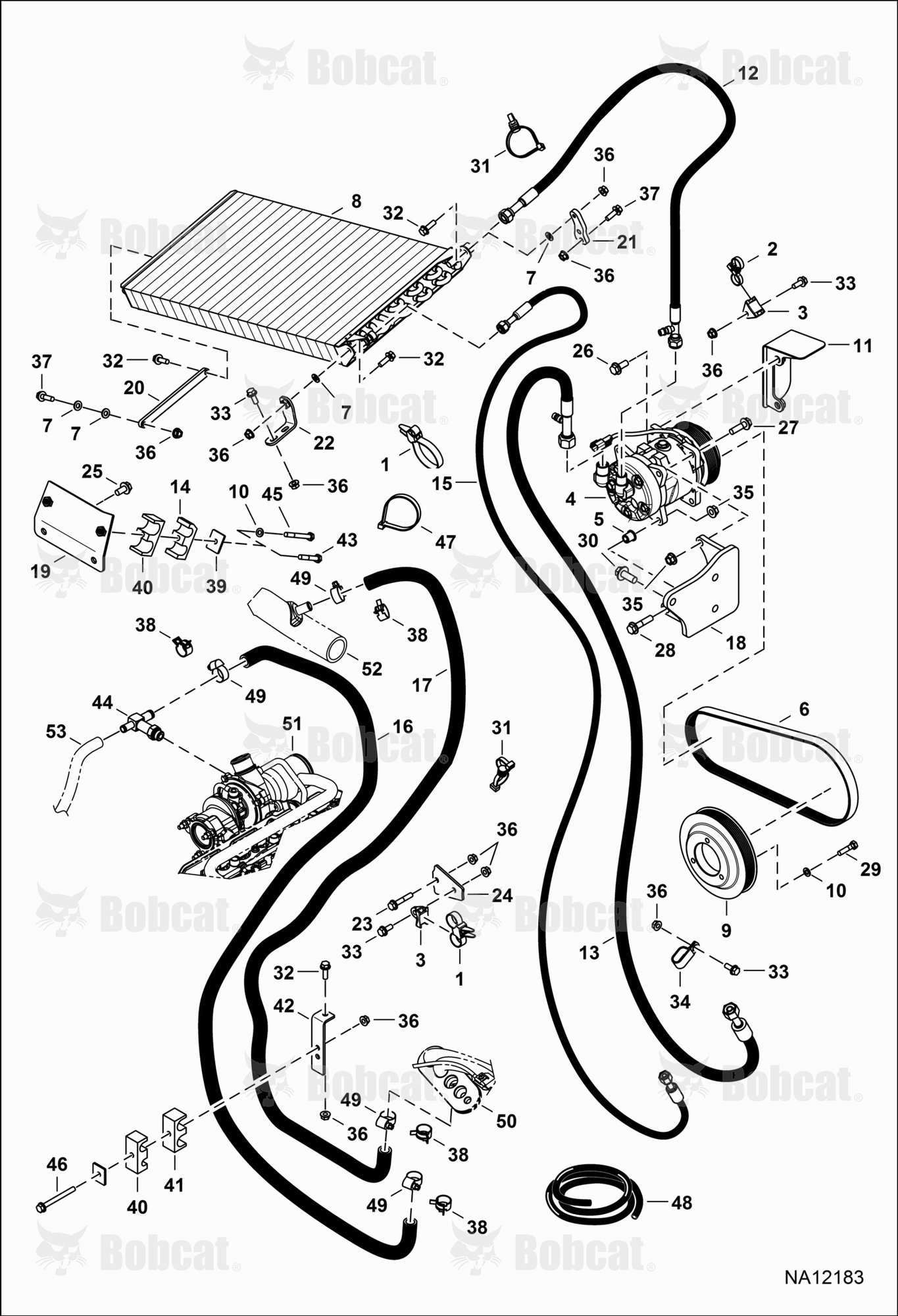 Engine & Attaching Parts (Heat & A/C Components)