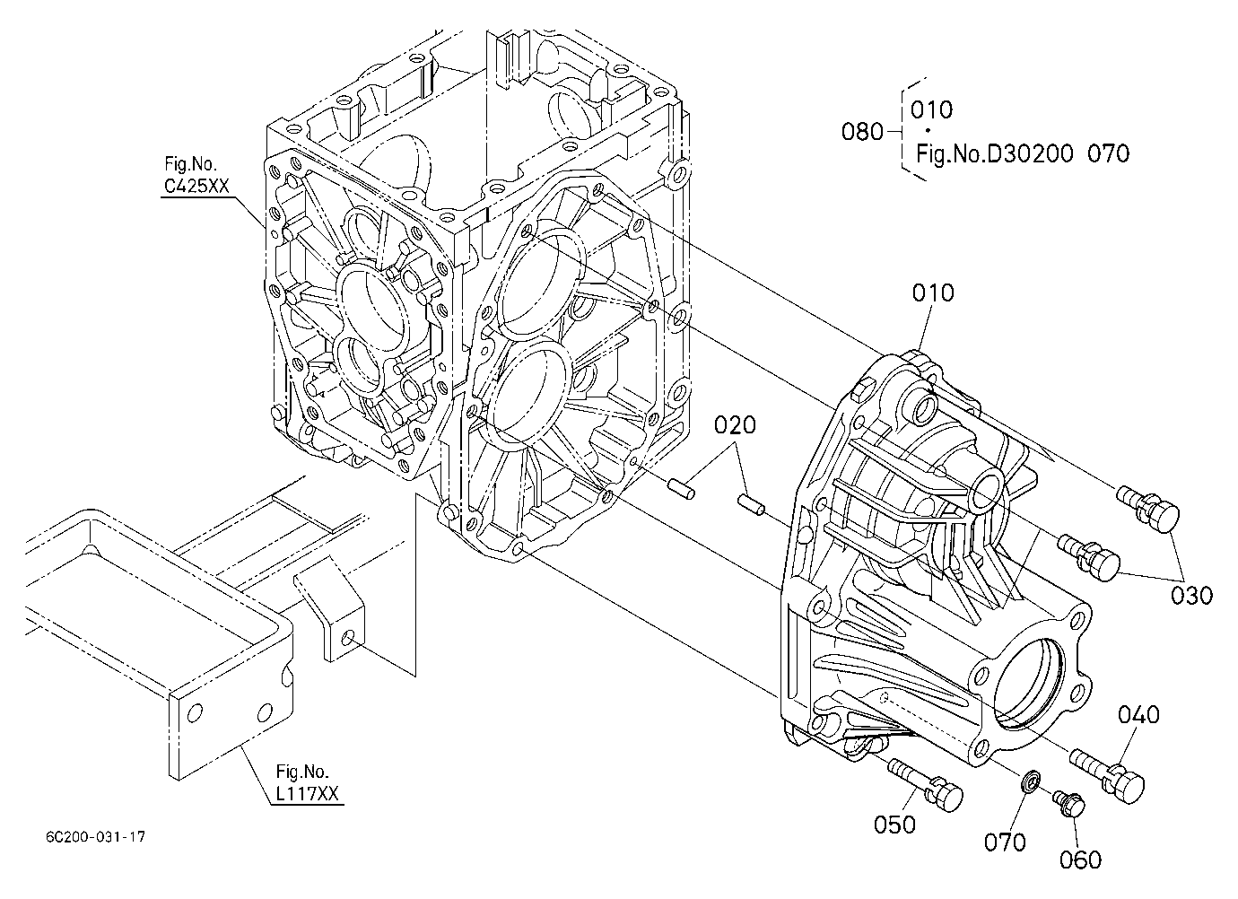 Rear Axle Case Lh
