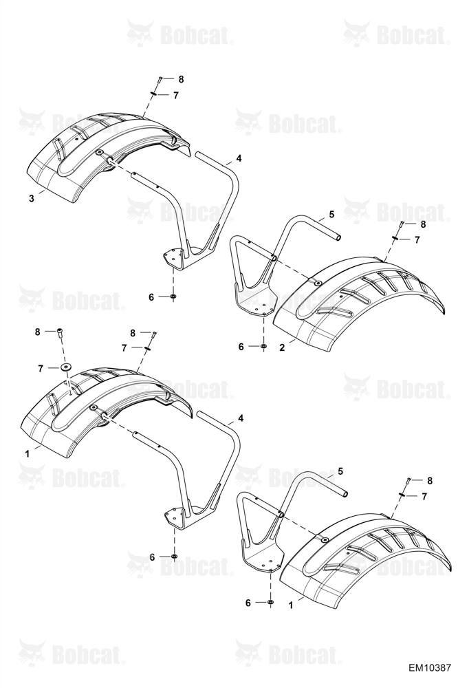 Mudguards (24" Wheels) (Ribbed) AN6H12002 & Above