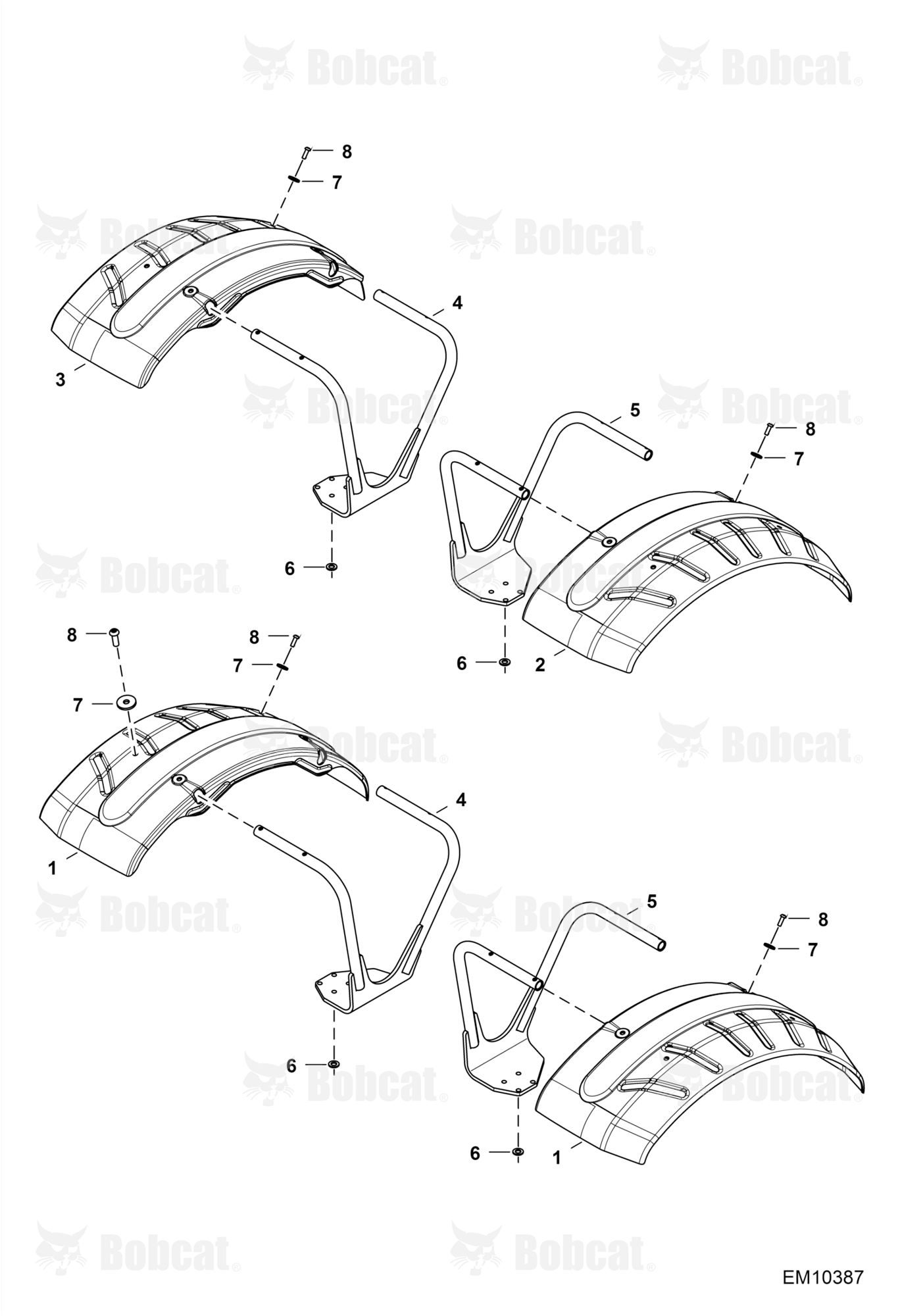 Mudguards (24" Wheels) (Ribbed)  AN6H12002 & Above