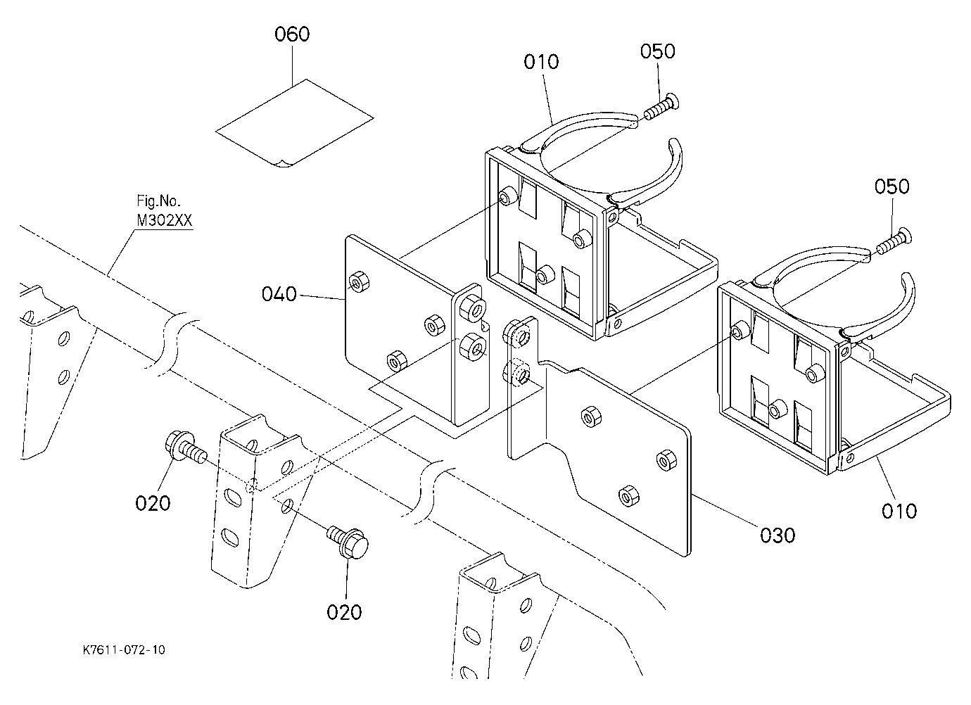 Cup Holder Kit (W/G. No. V4452) [Option]