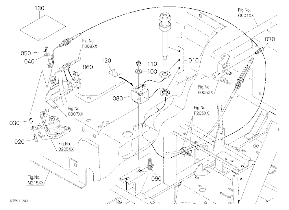Hand Throttle Kit (W/G No.V5241) [Option]