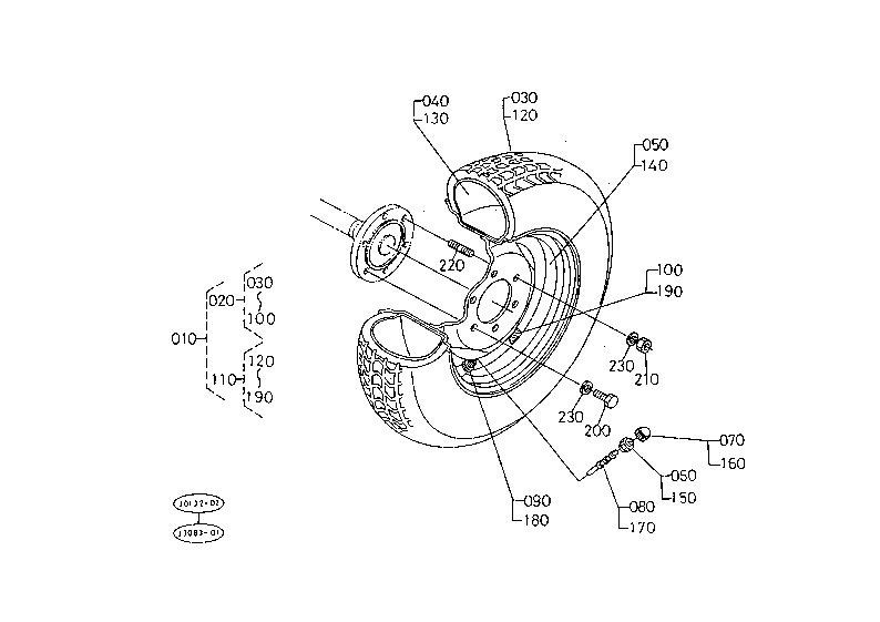 Rear Wheel (13.6-16 Pd) [A]