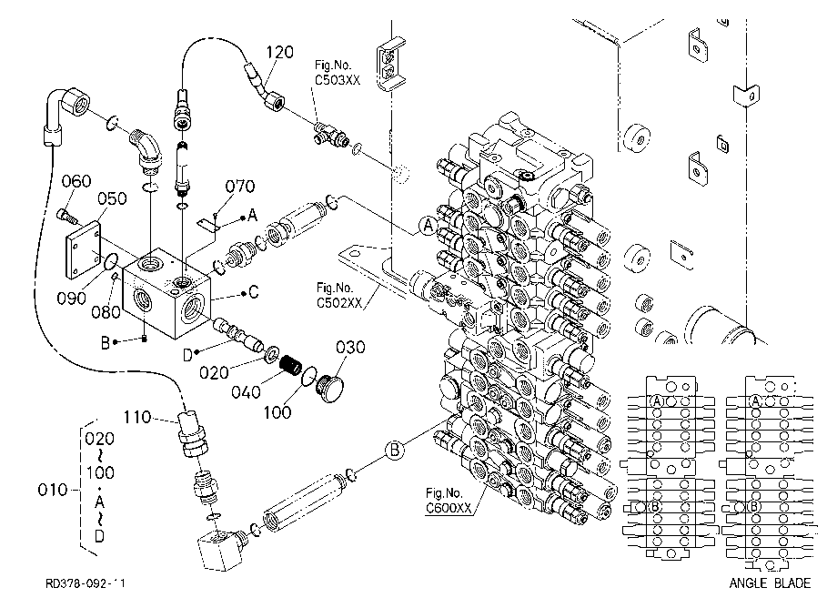 Oil Piping (Third Line Hydraulic Return)