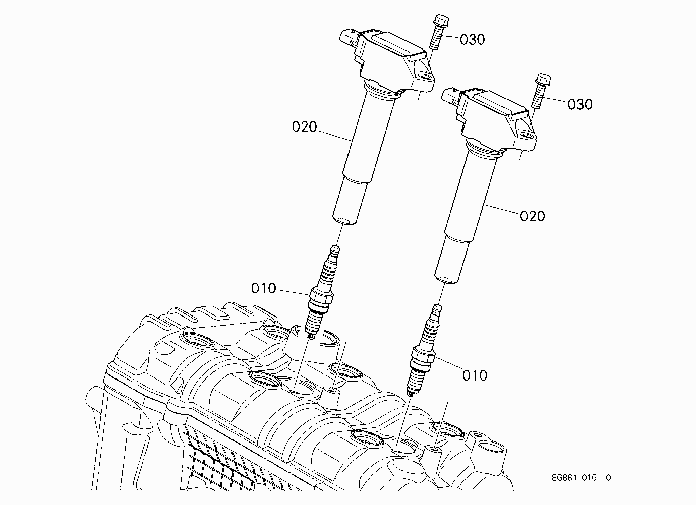 IGNITION COIL AND SPARK PLUG