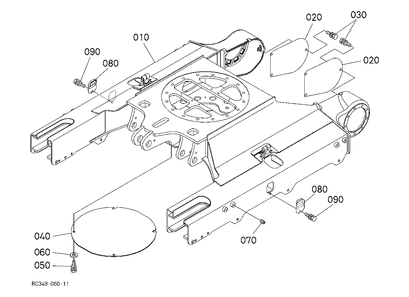 Track Frame (Rubber Crawler)