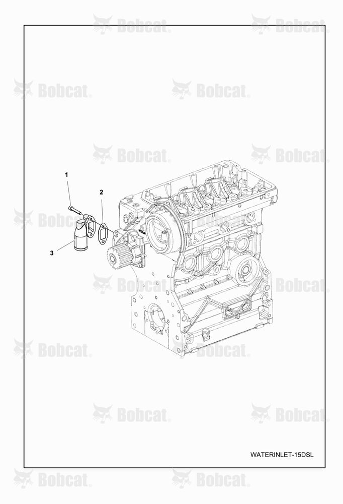 ENGINE, Water Inlet Flange