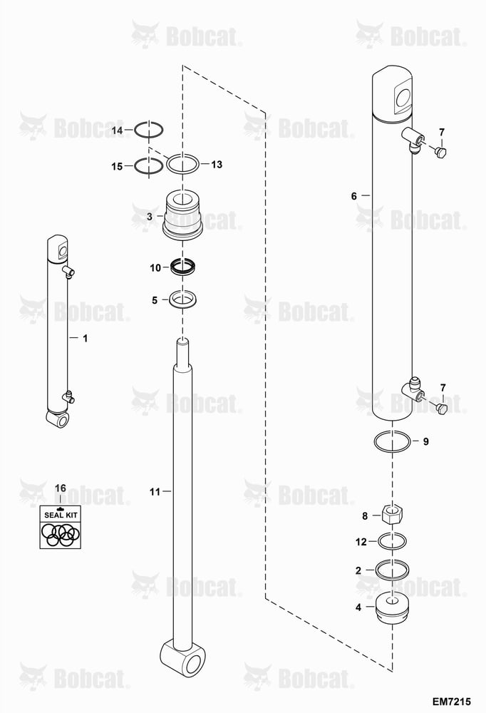 Track Frame Expansion Cylinder