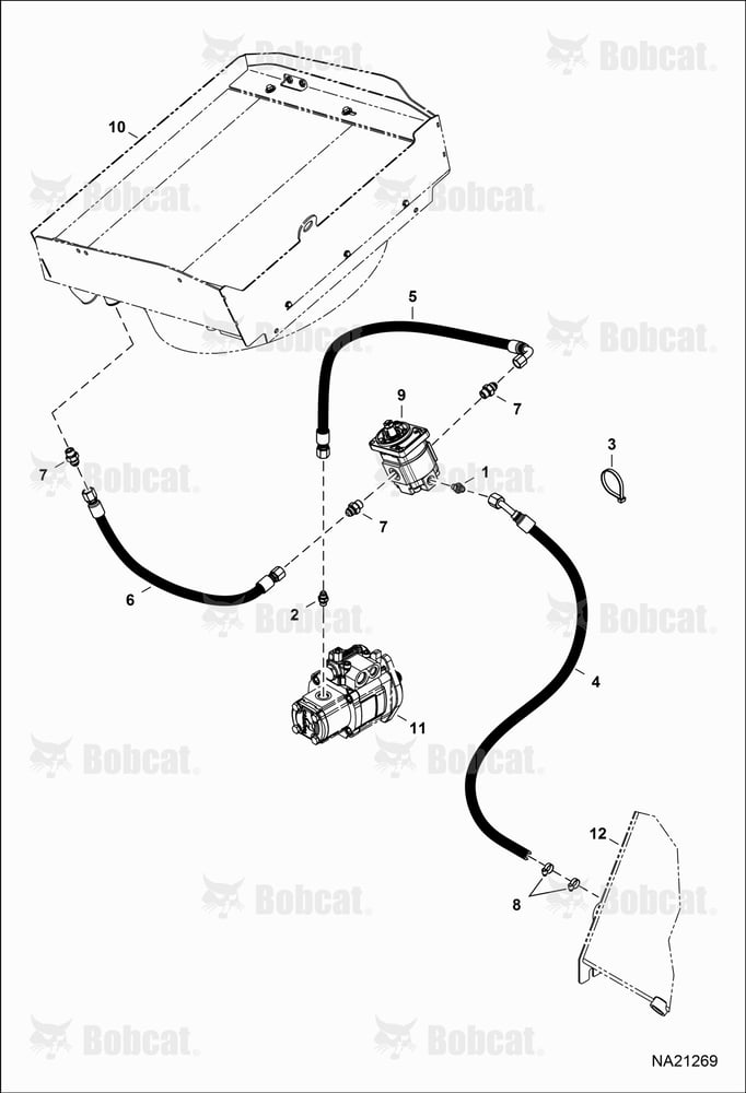 Hydraulic Circuitry (Fan Motor) (Non-reversible)