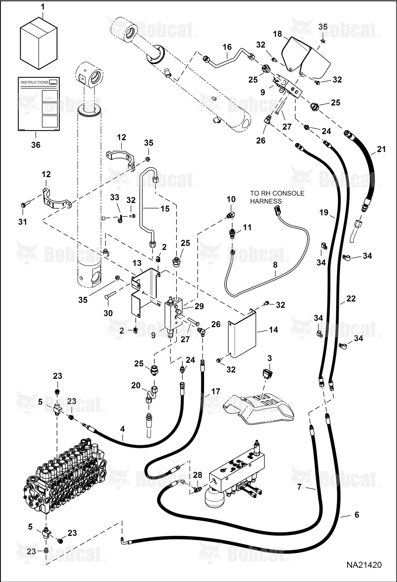 Object Handling Kit (Load Hold)(Arm)  B4TD11001 - B4TD11345