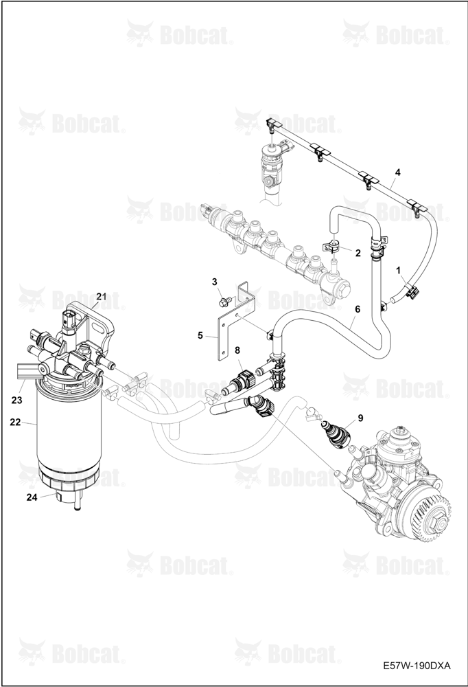 Fuel Line (Engine S/N 211013 & Above)