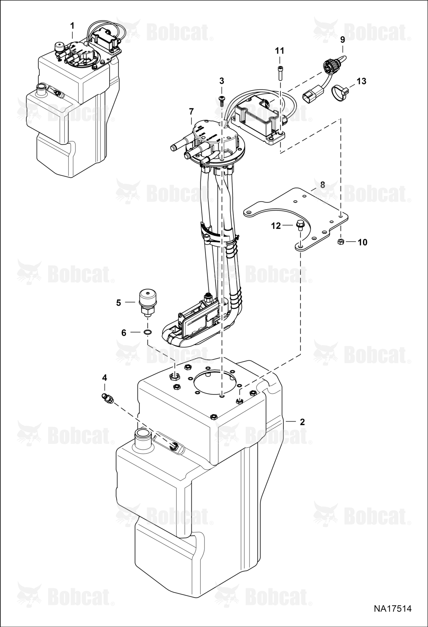 Engine & Attaching Parts (SCR System) (Tank) (W/ Integrated Module) AT5J12656, AT5J12703 & Above