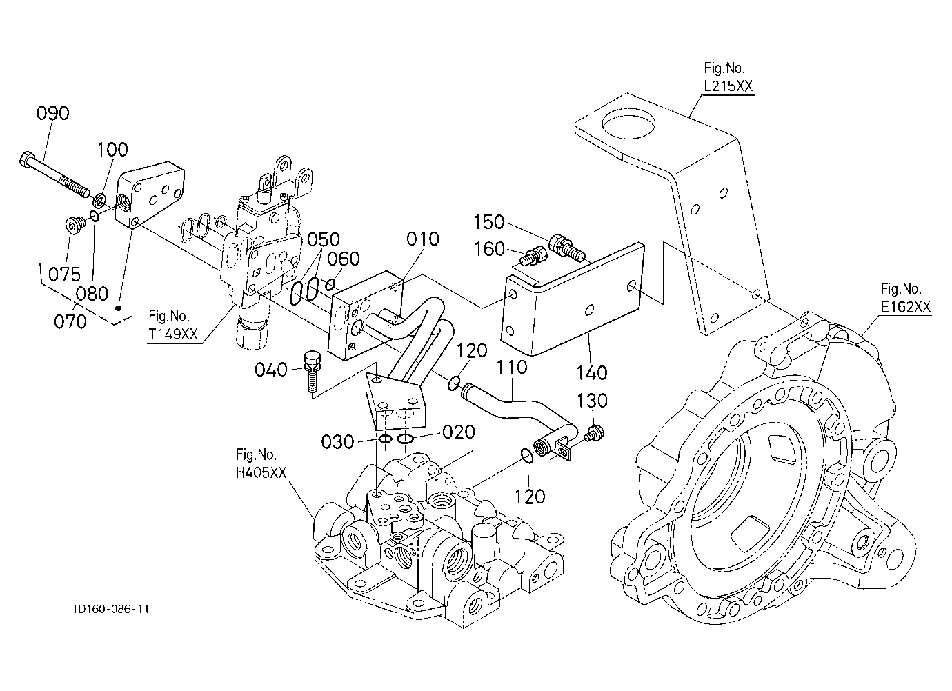 Auxiliary Control Valve Lever (W/G No.L8335) [Opti