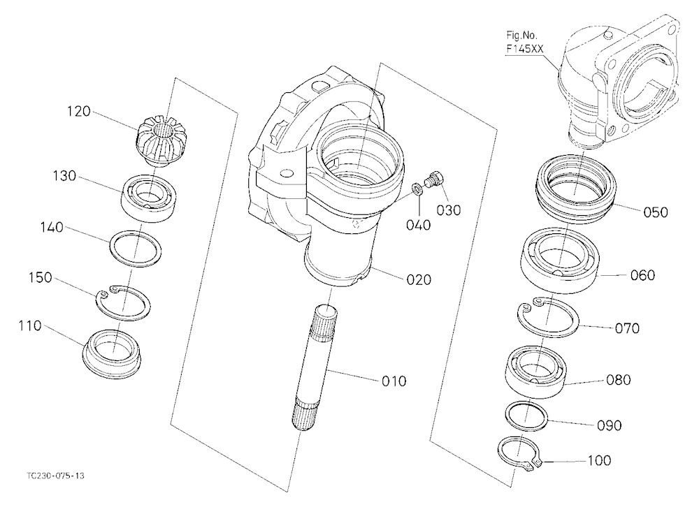 Front Axle Case Rh
