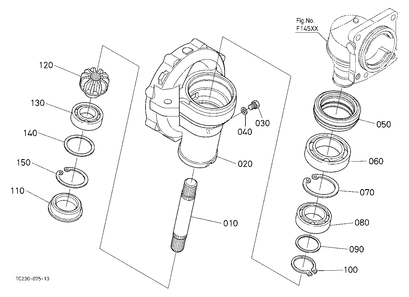 Front Axle Case Rh