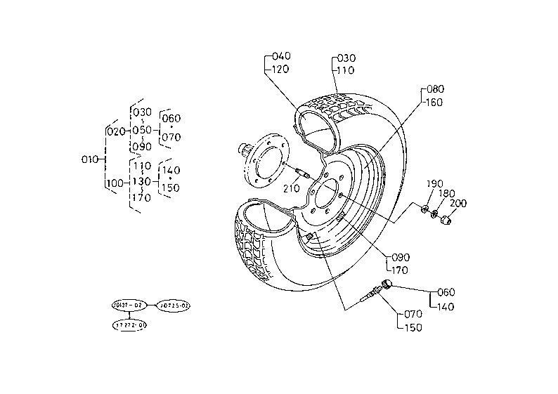 Front Wheel (212/80-D15 Pd)