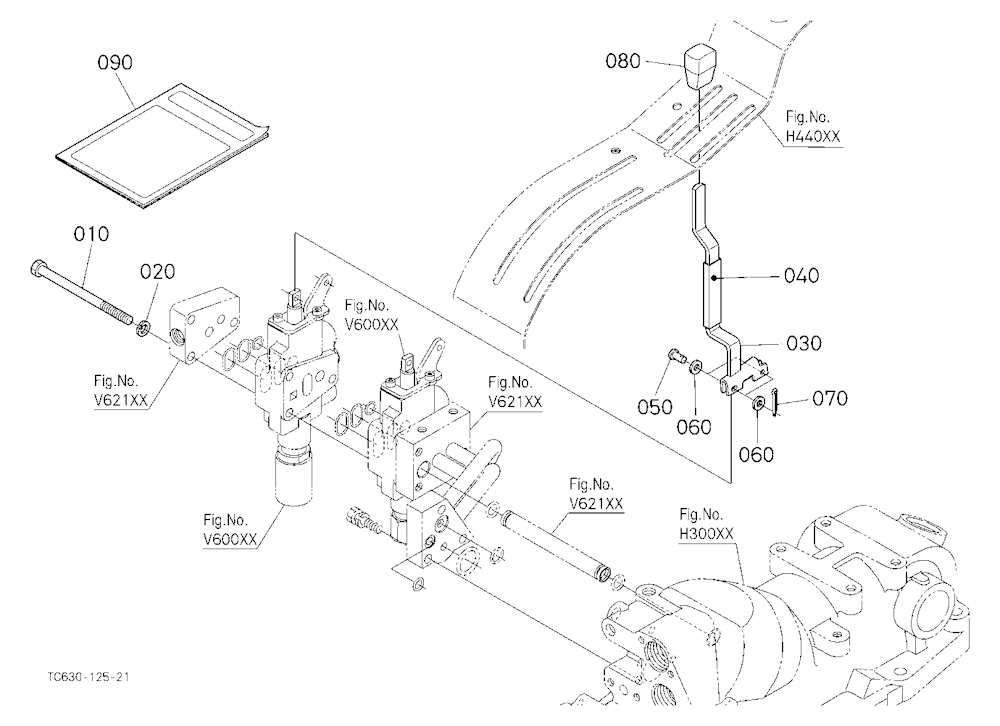 Auxiliary Control Valve Lever (2Nd) (W/G No.L8562A