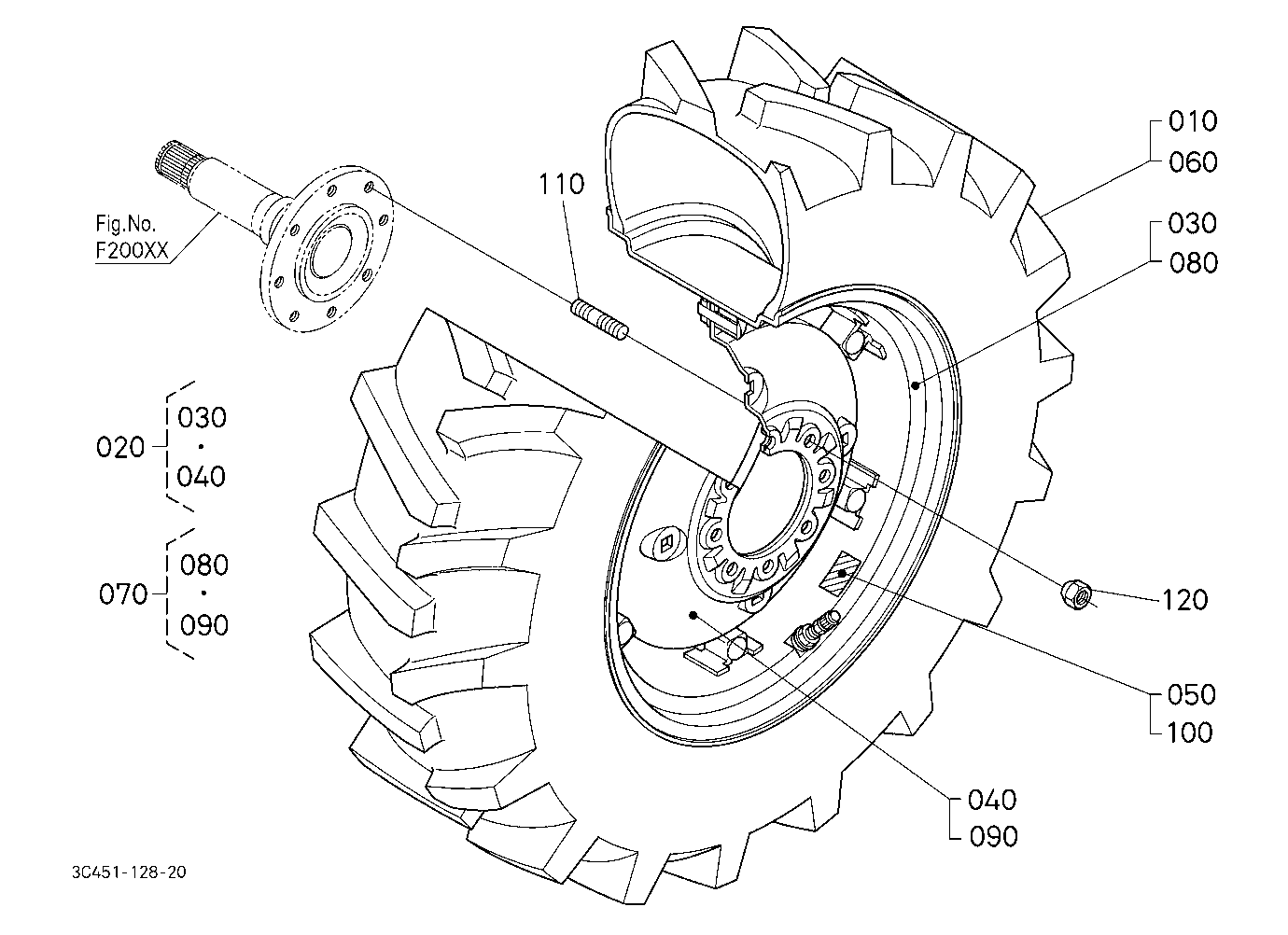 Rear Wheel (12.4R24)