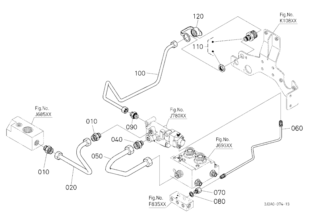 Trailer Brake Valve Pipe/Coupler [With Hydraulic T