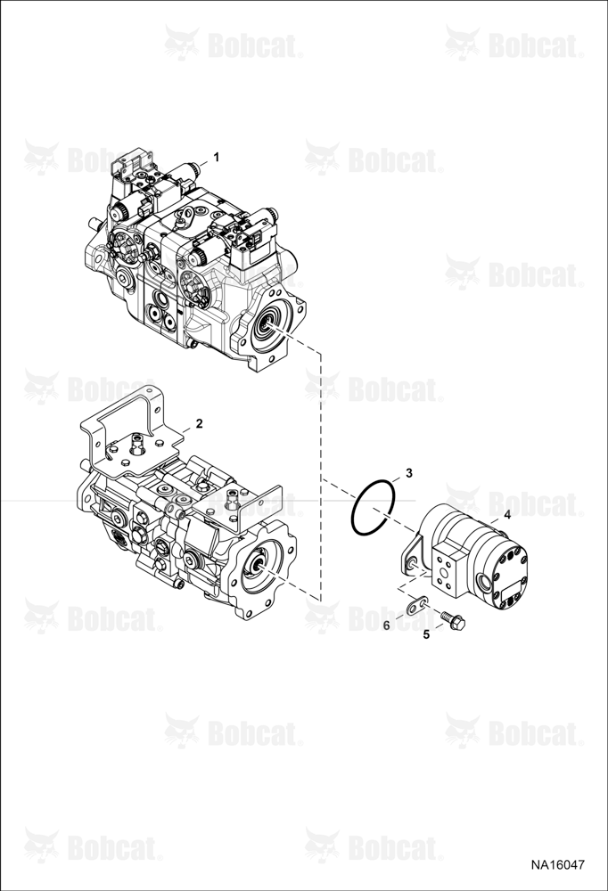 Hydrostatic PUMP/GEAR Pump (Identification)  A3NL13651 & Above