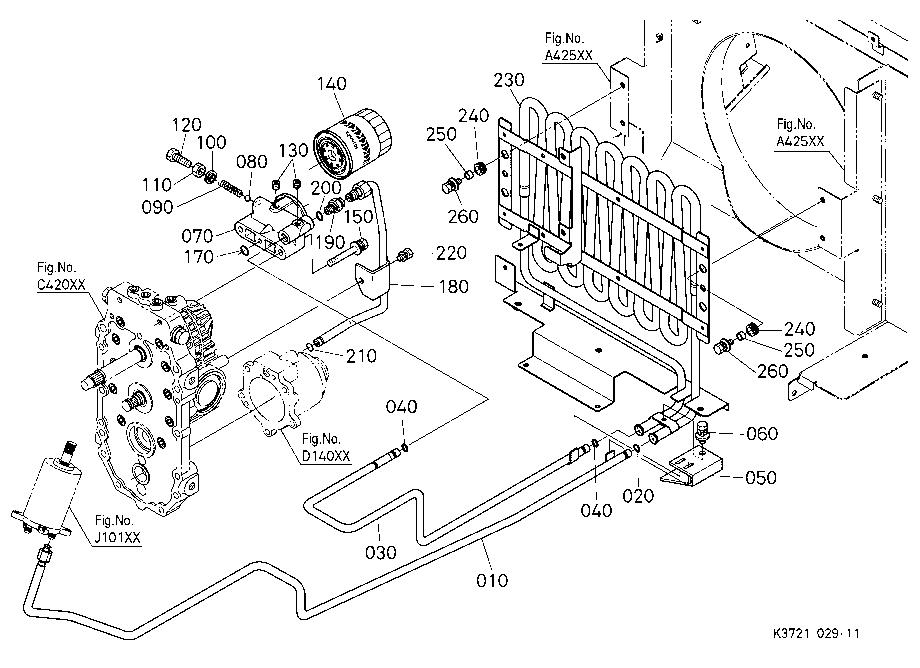 Hydraulic Oil Line (Oil Cooler)