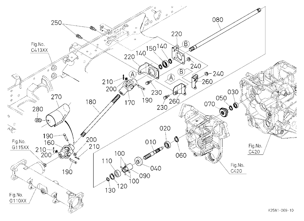 Front Wheel Propeller Shaft