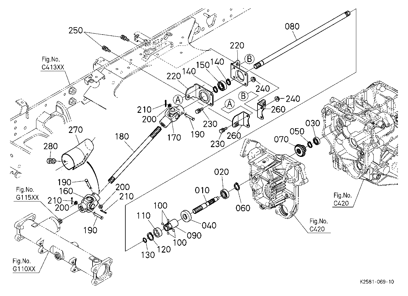 Front Wheel Propeller Shaft