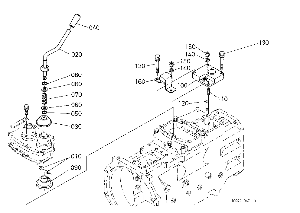 Pto Gear Shift Lever