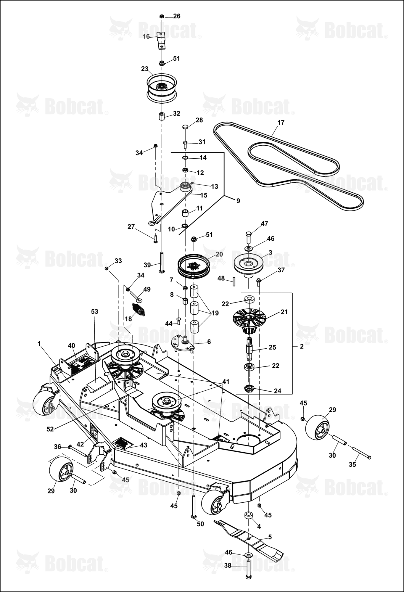 52" Side Deck ASSY