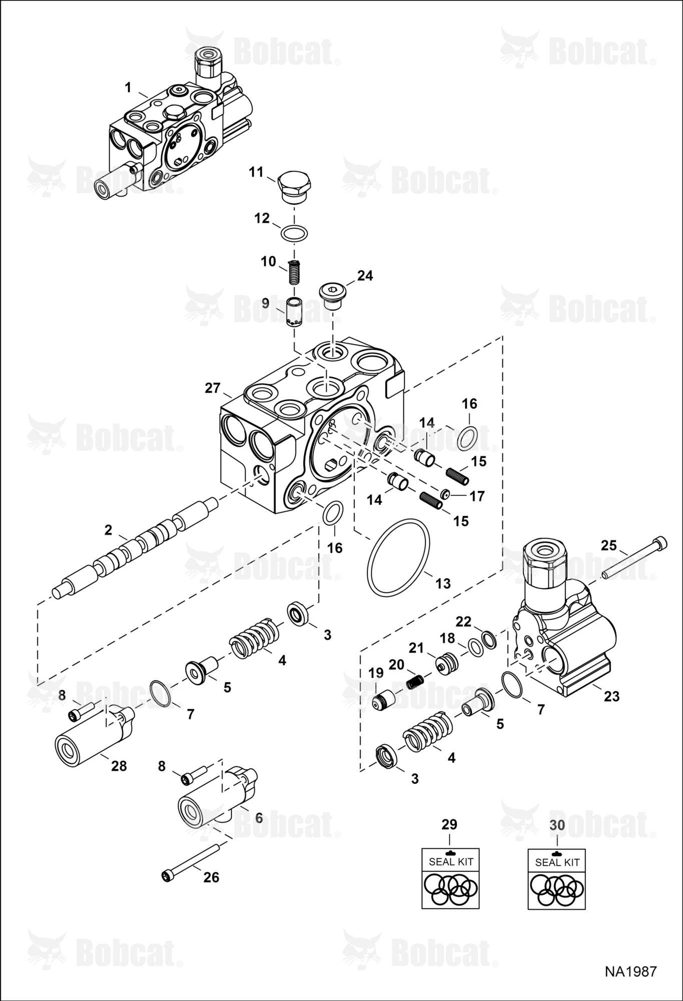Hydraulic Control Valve (Boom Section)