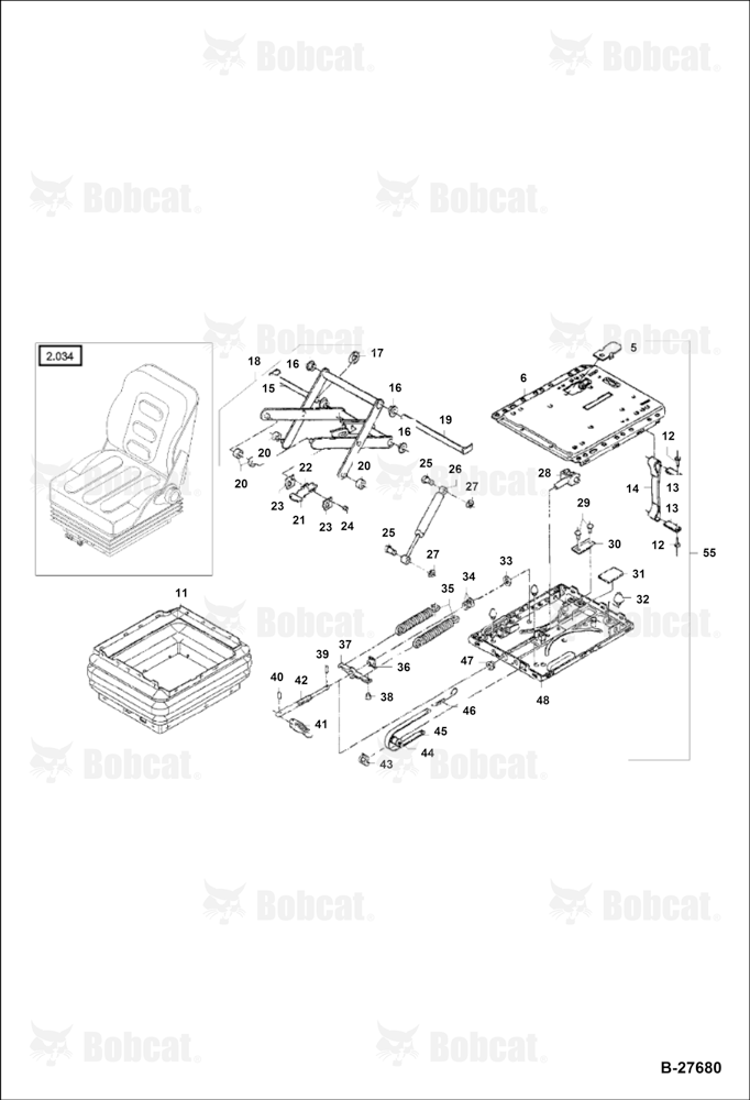 Operator Seat - Suspension (CANOPY)