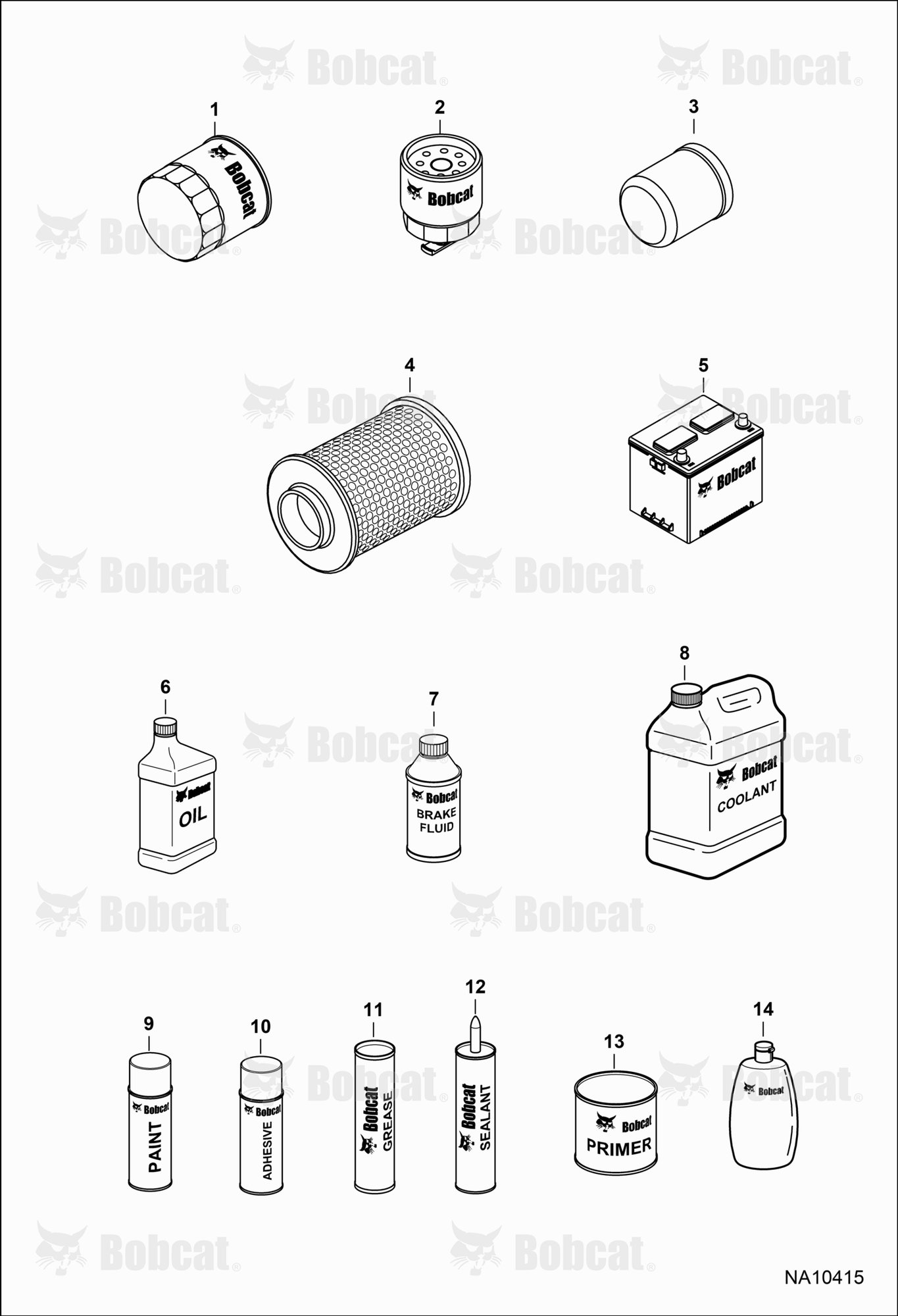Maintenance Items (Service Parts)