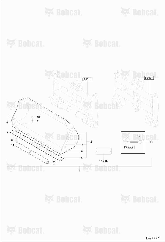 Light Material Bucket - 2200MM