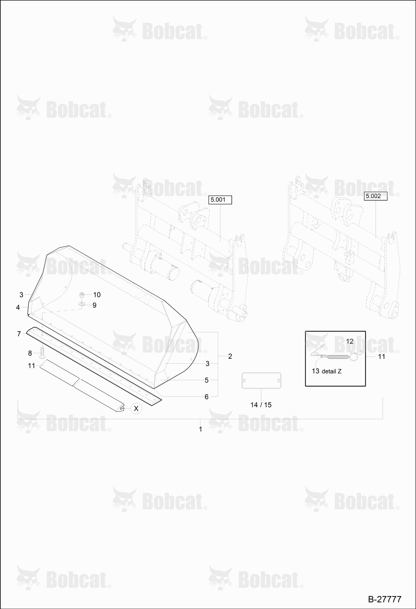 Light Material Bucket - 2200MM